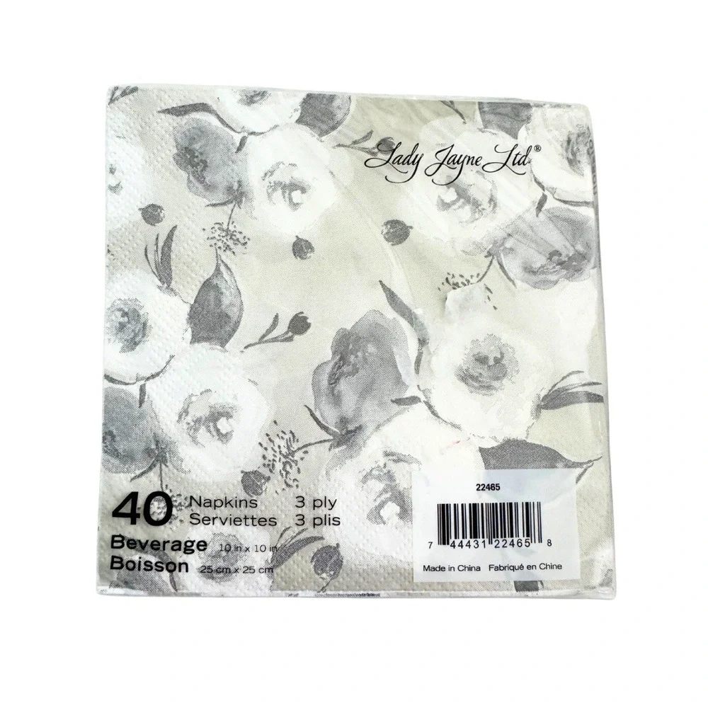 NIP Premium & Elegant Paper Beverage Napkin Bundle Set of 4 Packs Of 40